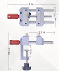 Dope Little Aluminum Table Vise For Crafts And Jewelry Making 2.8 Inch Portable Mini Bench Clamp with 2.7 Inch Jaw dimensions