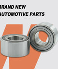 Premium Front Wheel Bearing Hub Assembly Fits Chevrolet Sonic And Buick Encore showing two new shiny bearings for automotive use.