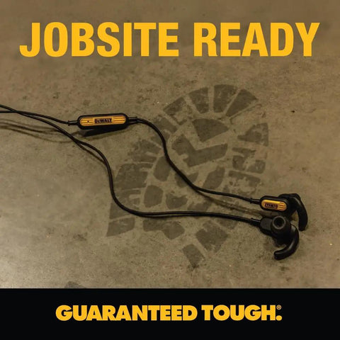 Heavy Duty USB C Earbuds For Jobsite With Microphone And Volume Control Rugged Corded Headphones IP56 Dust And Water Resistant