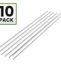 6061 T6 Aluminum Spacer Tubes One Half Inch Outer Diameter By Quarter Inch Inner Bore 36 Inches Long Round Dividers 10 Piece Kit displayed in a group of eight.