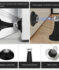 Heavy Duty Magnetic RV Door Holder 2 Pack, Camper Door Catch for Trailers, Easy Install Magnetic Stopper in black silicone