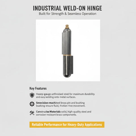 Rock Solid 4 Inch Bullet Weld On Hinges, Heavy Duty Carbon Steel Barrel Hinge Kit, Badass Weldable Pivots For Grills, Detachable Gates, Driveways, Trailers, Snag This Legit 6 Pack
