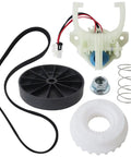 Washer Parts Kit Five Piece Set With Shift Actuator, Drive Belt, Clutch Spring And Pulley Replacement For Easy No Fuss Washing Machine Repair And Maintenance, Compatible With Most Front Load And Top Load Washers. Five-piece washer repair kit with belt, pulley, actuator, spring and clutch