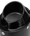 Close-up of Rugged 1.1 Inch ATV Exhaust Muffler Silencer Pipe showcasing the silencer internal mesh for 50cc to 125cc ATVs