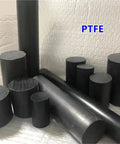 Wide Diameter PTFE Graphite Bar Rod For Your DIY Builds Non Toxic Eco Friendly Plastic Rod OD 40mm Length 100mm, black rods