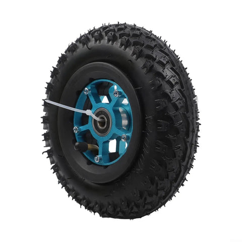 8 Inch Pneumatic Off Road Tire 200x50 For Electric Skateboard And Scooter With Beefy Aluminum Alloy Hub And Rubber Tread 8mm Or 10mm Axle Hole Blue Hub All Terrain Wheel