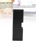 Side view of Foldable 4 In 1 Drone Battery Charging Hub With LCD Display showing charging method instructions on screen