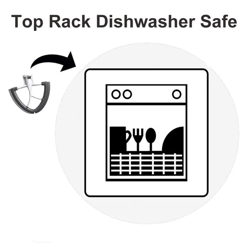 Flex Edge Beater For Tilt Head Stand Mixers Must Have Weeknight Friendly 4.5 To 5 Quart dishwasher safe symbol