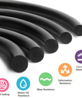 O-ring seal kit, black nitrile rubber, assorted sizes, close-up view