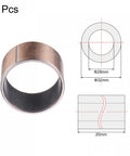 Heavy Duty Sleeve Bearing 28mm Bore 32mm OD 20mm Long Oilless Plain Bushing Carbon Steel Base With Bronze Sintered Finish.