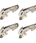 4 Inch Damping Wardrobe Hinges Easy Install No Slam Soft Close Cabinet Door Hinges Stainless Steel 4 Piece Set