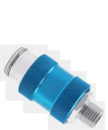 Heavy Duty Hand Slide Valve Mechanical Pneumatic Switch For Air Tools and Industrial Equipment Manual Control Flow Filter Component HSV 10 with blue anodized finish.