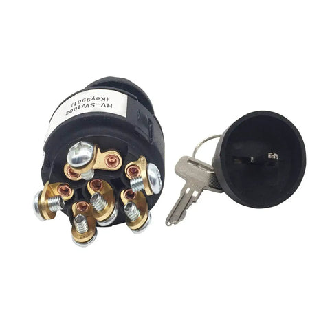 Straight Up Drop In Key Ignition Switch Painted Black For Heavy Fleet Maintenance Smooth Throw And Kickass Longevity Factory Spec Reliability Direct Replacement For Aerial Platforms