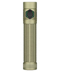 Tiny But Mighty Pocket Light Baton Ultra EDC Flashlight 1800 Lumen Rechargeable with Olive Green finish, vertical view