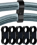 Black Aluminum Hose Clamp Separator For Fuel Oil Brake Water And Gas Lines Garage Ready Easy To Disassemble And Reinstall Pro Grade Aluminum