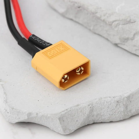 XT60 Male To 4mm Bullet Female Power Cable 14cm 18AWG Durable RC Battery Lead for Heng Long 1/16 Tanks and other RC models.