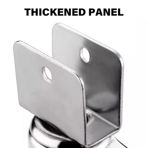 4 Pack Heavy Duty Furniture Wheel Castors 1.5 Inch Universal Swivel Casters with thickened panel for durability