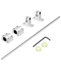 10mm By 500mm Linear Motion Rod Shaft Kit With SC10UU Ball Bearings And SK10 Shaft Supports Heavy Duty Yellow End Caps Hard Chrome Plated Rails For 3D Printers And CNC Machines Precision Guided Motion System, shaft kit parts