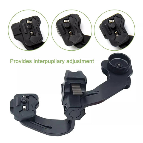 Dual Bridge Mount For Night Vision Monoculars Turns Two Monoculars Into Stereo Vision Goggles With Lightweight Easy Setup