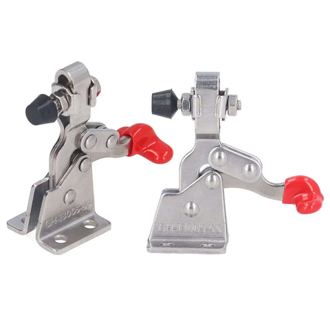 Quick Release Vertical Toggle Clamp For Woodworking 150 Lb Holding Capacity Easy Pin Removal Smooth Lever Action Heavy Duty Fixture