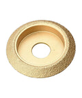 Pro-Grade Diamond Grinding Wheel For Marble And Granite, 20mm Bore, Bevel Edge V-Notch Profile, Polishing Disc