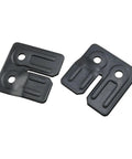 Hella Rust Resistant Black Table Leaf Levelers Pair Heavy Duty Dining Bench Connector Hardware Built Tough Extension Bracket close-up