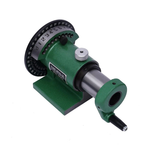 Heavy Duty Cast Steel Spin Indexing Table For Milling And Grinding Machines Vertical Horizontal Precision Workbench Fixture For Shop Crew And Gearheads Built Tough close-up view of PF70-5C unit with adjustable handle.
