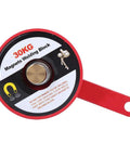 Heavy Duty Welding Magnet Ground Clamp With 30kg Power And Durable Alloy Steel Build For Easy Suction Attachment On Metal Workpieces Plus Handle For Safe Grip During Tough Jobs, red welding block, 30kg pull strength.