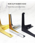 Heavy Duty Carbon Steel Furniture Legs With Slick Non Slip Rubber Bottoms And Included Screws For Sofas Couches And Cabinets Tough Gold Build in gold, silver, and black colors.