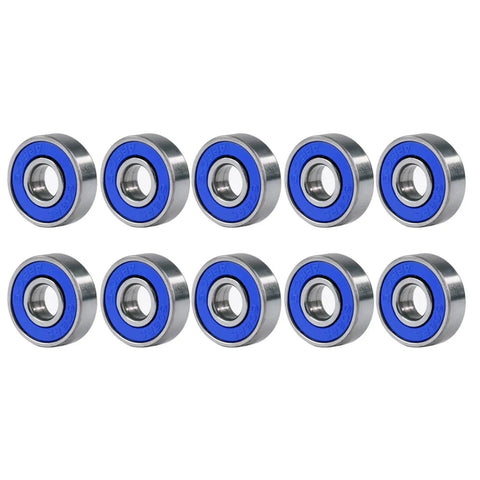 High Quality Top Shelf Abec 9 Inline Skate Bearings 10 Pack Deep Groove 608Rs Carbon Steel Miniature Ball Bearings For Longboards Speed Skates Smooth Rollin Ridin Vibes