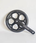 Ride-Ready Bike Crankset With 48T 52T Chainring And Chain Cover, 170mm Aluminum Alloy Arm, Fits 6/7/8 Speed And Single Speed Bicycles