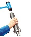 Person using Universal Bearing Install Kit TMFT36 Bearing Fitting Tool Kit for auto repair, holding impact-resistant tool.