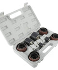 Heavy Hitter 25 Piece Sanding Drum Kit For Drills And Benchtop Presses with case open showing mandrels and sanding sleeves.