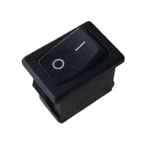 2 Pin 2 Position Rocker Switch R19A, 6A 250VAC T105/55, Dope Long-Life Mechanism, Easy Plug and Play Install, black rocker switch