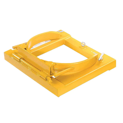 1500 Lb Capacity Single Fork Mounted Drum Gripper For 55 Gallon Drums Hinged Folding Arm Design Heavy Duty