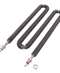 Electric Finned Tubular Heater Hella Fast Heat Rise Air Oven Element W Shaped Stainless Steel 220V heavy duty heating coil.