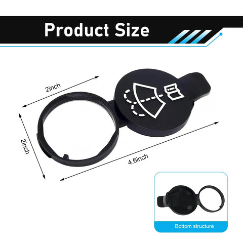 Windshield Washer Fluid Cap Replacement For GMC Chevy Buick Cadillac Car Wiper Bottle Cover Direct Fit Reservoir Tank Cap Easy Install