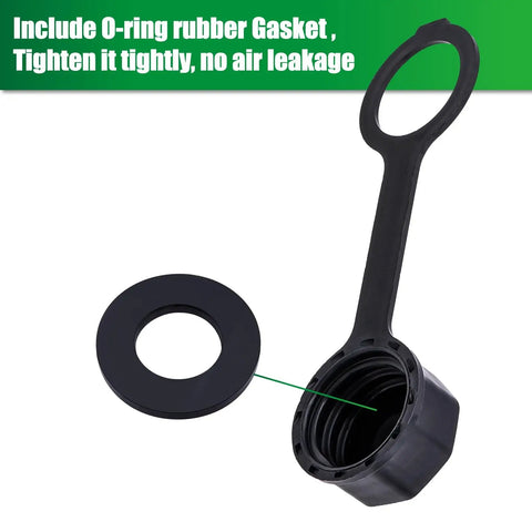 Gas Can Vent Caps 2 Pack Rear Vent Screw Caps For Replacement Fits Most Fuel Diesel Kerosene Jugs Leakproof Seal Black