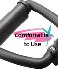 Universal Loop Handle Bar Mounting Hardware Kit For Weed Eater Trimmers Replacement Trimmer Handlebar No Fuss Easy Grip Upgrade For Garden And Lawn Care Fits Stihl And Other Models Style 2, black loop handle with clamp attachment, front view.