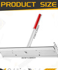 Product size diagram for 15 Inch Sheet Metal Bender Tool For HVAC Ductwork And Standing Seam Roofing Panels.