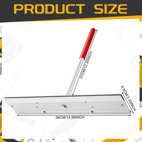Product size diagram for 15 Inch Sheet Metal Bender Tool For HVAC Ductwork And Standing Seam Roofing Panels.
