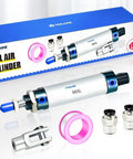 Pneumatic Air Cylinder 32mm Bore 300mm Stroke Double Acting With PT1/8 Port Aluminum Body Y Connector And 8mm Fittings Included Industrial Linear Actuator in packaging