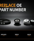 Must Have Drive Belt Tensioner Kit With Serpentine Belt And Idler Pulley To Fix That Rattling Sound, Perfect For Ram 1500 And Classic Models From 2013 To 2022 V8 5.7L Ohv Engine Only Replaces 38323. serpentine belt kit with tensioner and idler pulley, replace OE part numbers 6PK1853, 38018, 38323