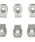 Close-up of stainless steel hardware from Front Bumper Mounting Retainer Bracket Kit Left Driver Side And Right Passenger Side