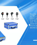 Open view of Pro Grade Paintless Dent Repair Kit For Auto Body, showcasing 1380W Portable Suitcase and magnetic induction tools.
