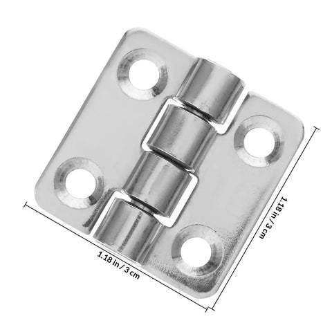 Two Pack Heavy Duty Solid Iron Door Hinges For Barn Garage Gate Cabinet Offering Sturdy Secure Closure And Tough As Nails Silver Finish 3x3 cm