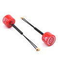5.8G FPV LHCP Antenna High Gain 3Dbi for DJI O3 Air Unit Drone Accessory, IPEX1 Connector, Pack of 2 with Red Casing