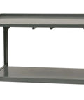 Heavy Duty All Steel Workbench And Freestanding Industrial Worktable featuring a 72x30 inch design for garage and shop tasks.