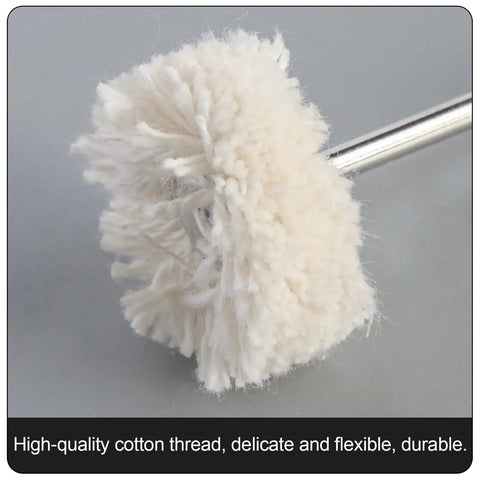 30 Pack Cotton Polishing Buffing Wheels For Rotary Tool Kit, Pro Grade Silver Polish Wheels For Jewelry And Watches, durable cotton wheel