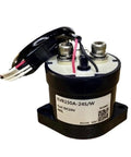 High Voltage DC Contactor Relay For EV Charging Stations Solar Power Systems And Battery Storage Rock Solid DC Switching Module top view with wires.